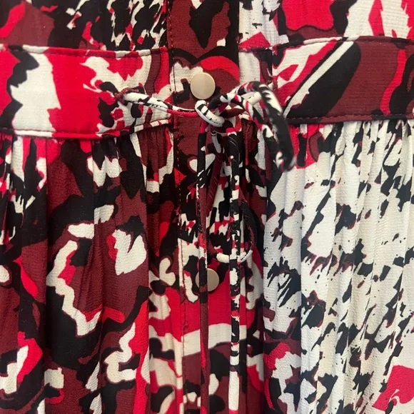 Suncoo France Red and Black Shirt Dress - Picture 5 of 8